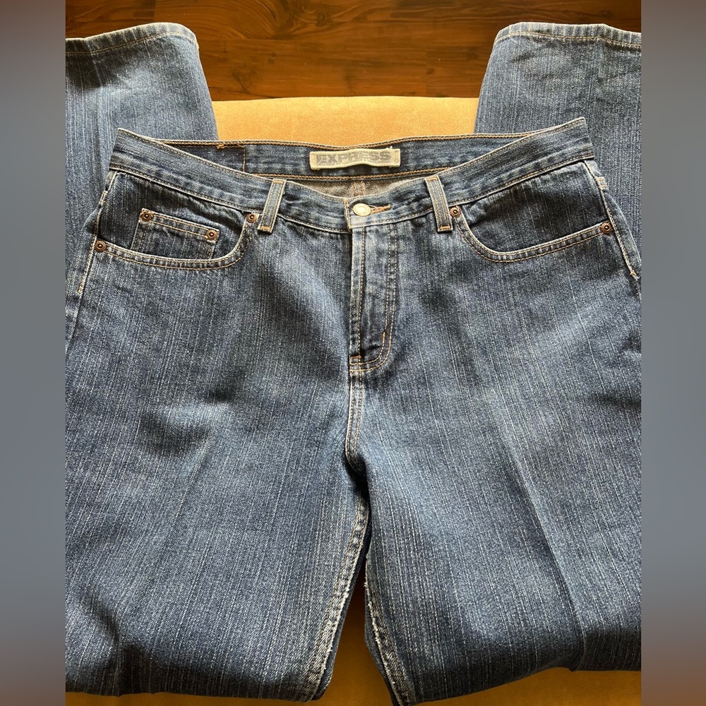 Women’s low rise, boot cut express Jeans